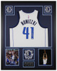 Dirk Nowitzki Autographed and Framed Dallas Mavericks jersey