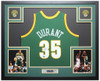 Kevin Durant Autographed and Framed Seattle SuperSonics jersey