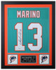 Dan Marino Autographed and Framed Miami Dolphins jersey