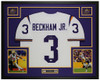 Odell Beckham Jr Autographed and Framed LSU Tigers jersey
