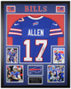 Josh Allen Autographed and Framed Buffalo Bills jersey