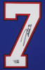 Josh Allen Autographed and Framed Blue Buffalo Jersey Auto Fanatics COA