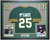 Mark McGwire Autographed & Framed Green Oakland Jersey Auto JSA COA