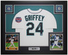 Ken Griffey Jr Autographed & Framed White Seattle Jersey Auto Beckett Cert