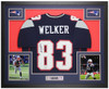 Wes Welker Autographed and Framed Blue New England Jersey Auto Beckett COA