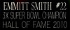 Emmitt Smith Autographed and Framed White Dallas Jersey Auto Beckett Cert