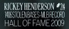 Rickey Henderson Autographed and Framed White Oakland Jersey Auto JSA Cert