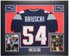 Tedy Bruschi Autographed & Framed Blue New England Jersey Auto Beckett COA