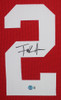 Frank Gore Autographed & Framed Red 49ers Jersey Auto Beckett COA