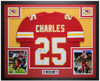 Jamaal Charles Autographed and Framed Red Kansas City Jersey Auto Beckett COA
