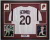 Mike Schmidt Autographed & Framed P/S Philadelphia Jersey JSA  COA