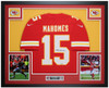 Patrick Mahomes Autographed & Framed Red Kansas City Chiefs Jersey Auto Fanatics COA