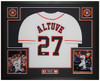 Jose Altuve Autographed and Framed White Houston Jersey Auto JSA Cert