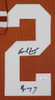 Earl Campbell Autographed and Framed Orange Texas Jersey Auto JSA COA