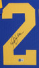 Marshall Faulk Autographed and Framed Blue St Louis Jersey Auto Beckett COA