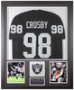 Maxx Crosby Autographed and Framed Black Las Vegas Jersey Auto Beckett Cert
