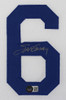 Steve Garvey Autographed and Framed White Los Angeles Jersey Auto Beckett COA