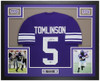 LaDainian Tomlinson Autographed & Framed Purple TCU Jersey Auto Beckett Certified LaDainian Tomlinson Autographed & Framed Purple TCU Jersey Auto Beckett Certified