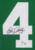 Bob Cousy Autographed & Framed Green Boston Jersey Auto Beckett Certified