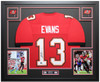 Mike Evans Autographed & Framed Red Tampa Bay Jersey Auto Beckett Certified