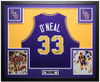 Shaquille O'Neal Autographed & Framed Purple LSU Jersey Auto Beckett Certified
