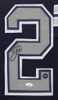 Emmitt Smith Autographed & Framed Blue Dallas Jersey Auto JSA Certified