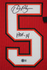 Derrick Brooks Autographed & Framed Red Tampa Bay Jersey Auto Beckett Certified
