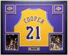 Michael Cooper Autographed & Framed Yellow Los Angeles Jersey Auto Beckett Certified