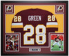 Darrell Green Autographed & Framed Maroon Washington Jersey Auto Beckett Certified