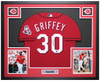 Ken Griffey Jr Autographed & Framed Red Cincinnati Jersey Auto Beckett Certified