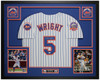 David Wright Autographed & Framed White New York Jersey Auto JSA Certified