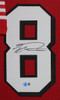 George Kittle Autographed & Framed Red San Francisco Jersey Auto Beckett Certified