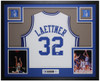 Christian Laettner Autographed & Framed White Duke Jersey Auto JSA Certified
