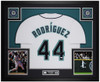 Julio Rodriguez Autographed & Framed White Seattle Jersey Auto JSA Certified