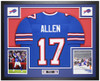Josh Allen Autographed & Framed Blue Buffalo Jersey Auto JSA Certified