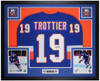 Bryan Trottier Autographed & Framed Blue New York Jersey Auto JSA Certified