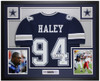 Charles Haley Autographed & Framed Blue Dallas Jersey Auto JSA Certified