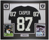 Dave Casper Autographed & Framed Black Oakland Jersey Auto Beckett Certified