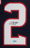 Arian Foster Autographed & Framed Blue Houston Jersey Auto Beckett Certified