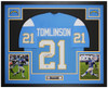 LaDainian Tomlinson Autographed & Framed Blue San Diego Jersey Auto Beckett Certified