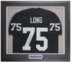 Howie Long Autographed & Framed Black Los Angeles Jersey Auto Beckett Certified