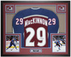 Nathan Mackinnon Autographed & Framed Maroon Colorado Jersey Auto JSA Certified