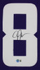 Justin Jefferson Autographed & Framed Purple Minnesota Jersey Auto Beckett Certified