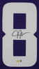 Justin Jefferson Autographed & Framed Purple Minnesota Jersey Auto Beckett Certified