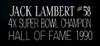 Jack Lambert Autographed & Framed White Pittsburgh Jersey Auto Beckett Certified
