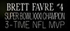 Brett Favre Autographed & Framed White Green Bay Jersey Auto Beckett Certified