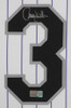 Larry Walker Autographed & Framed White Colorado Jersey Auto TriStar Certified
