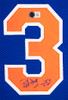 Patrick Ewing Autographed & Framed Blue New York Jersey Auto Beckett Certified