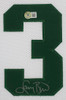 Larry Bird Autographed & Framed White Boston Jersey Auto Beckett Certified