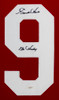 Gordie Howe Autographed & Framed Red Montreal Jersey Auto JSA Certified